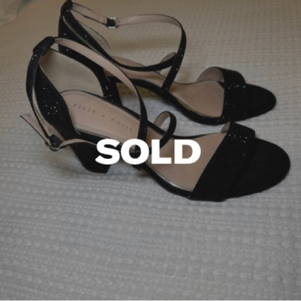 Black Sparkly heels.